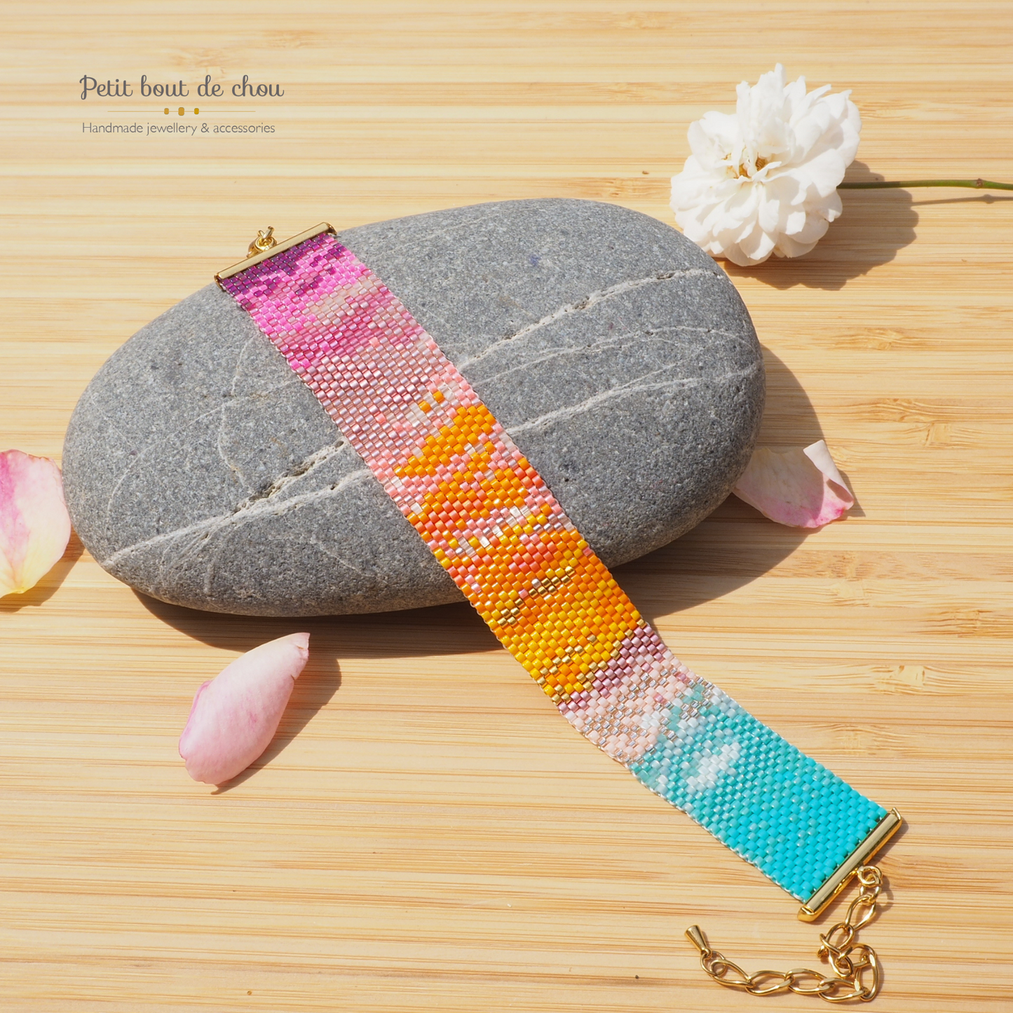 Bracelet en perles Miyuki - Modèle Coucher de Soleil