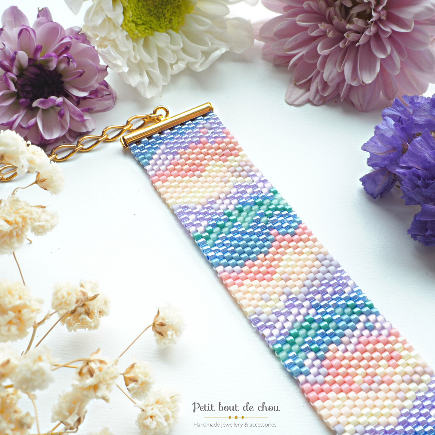 Bracelet en perles Miyuki - Modèle Sirène