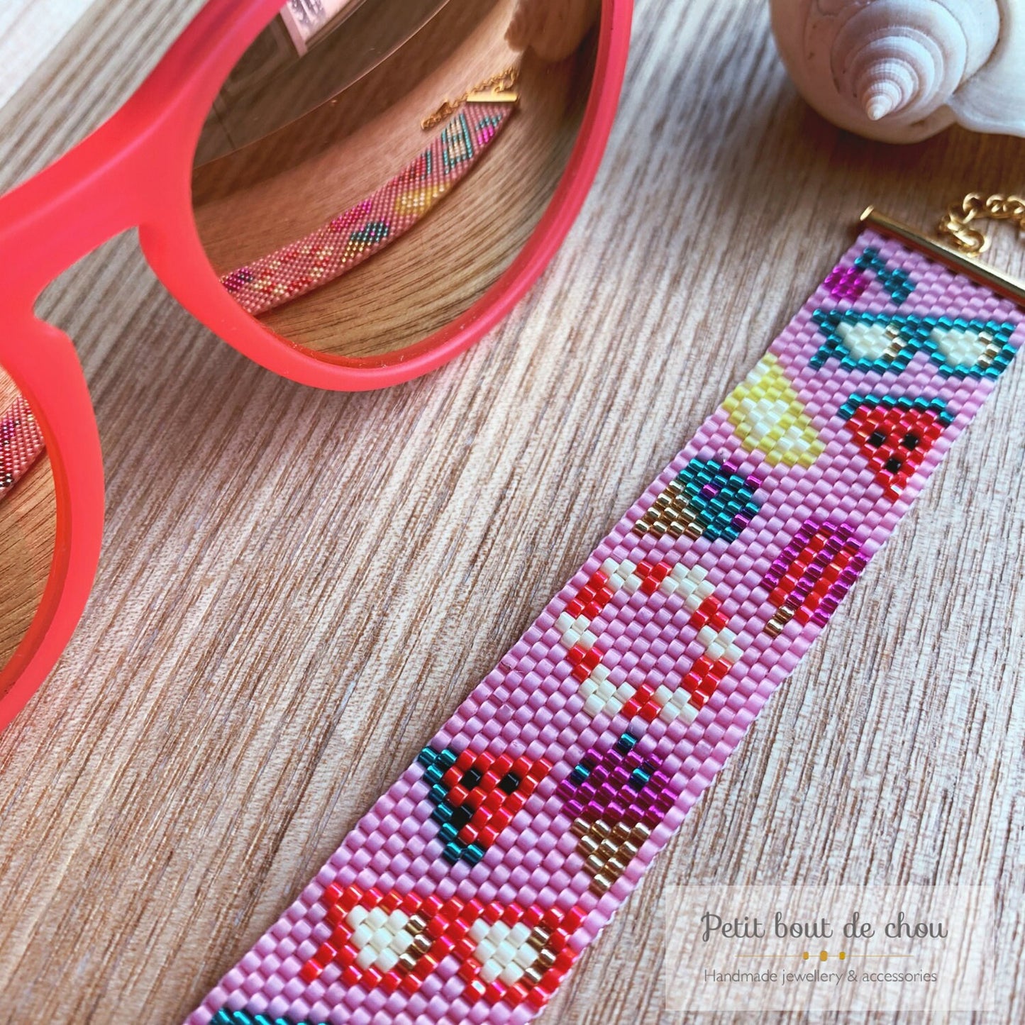 Grille Tissage Miyuki Bracelet- Peyote Impair - Plage estivale