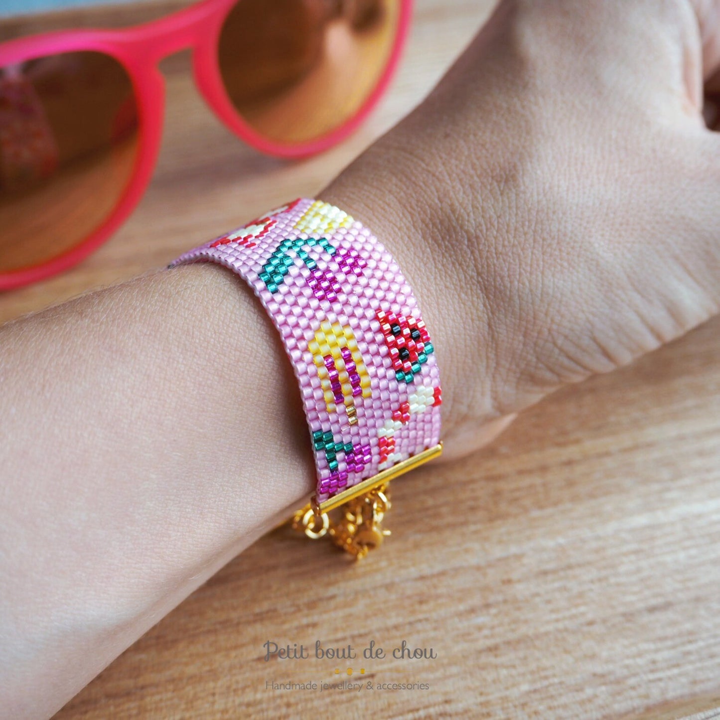Grille Tissage Miyuki Bracelet- Peyote Impair - Plage estivale