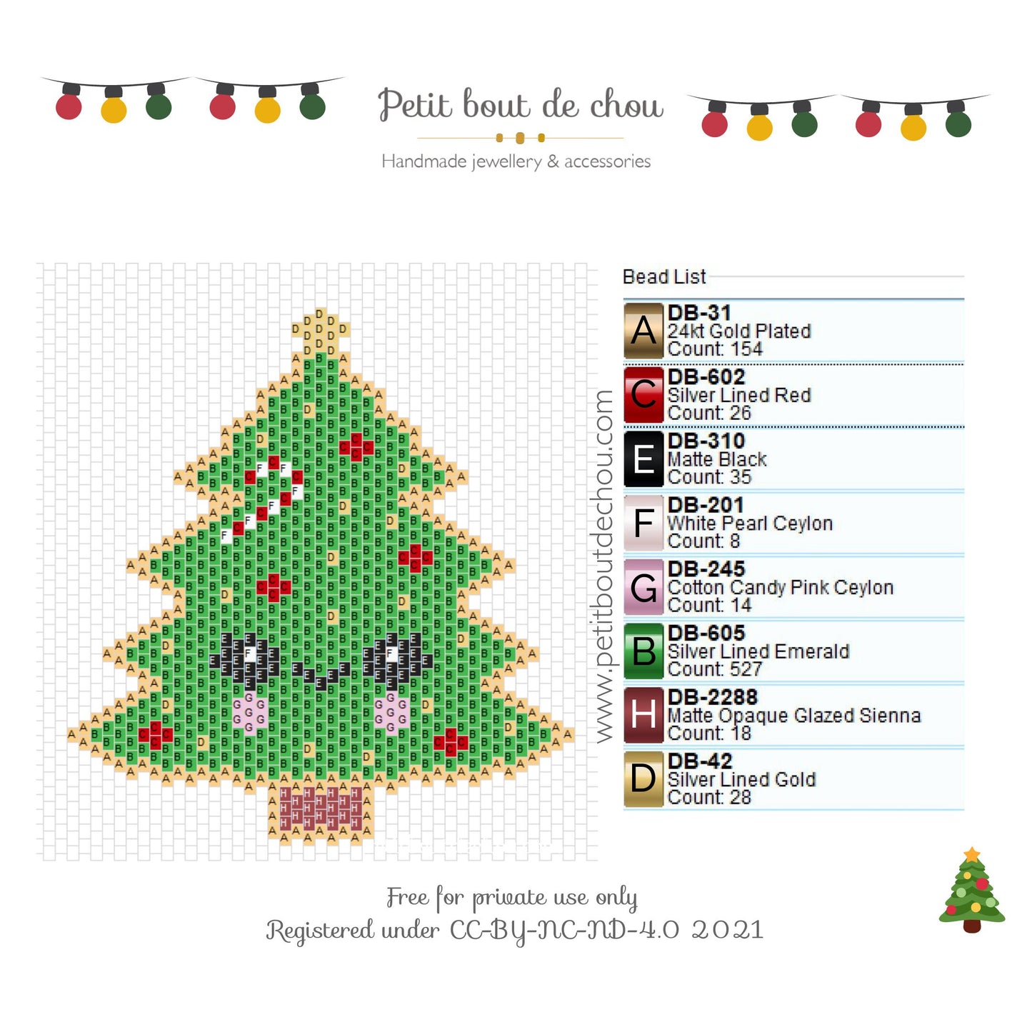 PDF Livre 8 diagrammes de Noel tissage Miyuki delicas brick stitch/grilles de tissage/diagrammes perles miyuki delicas/tissages brick stitch