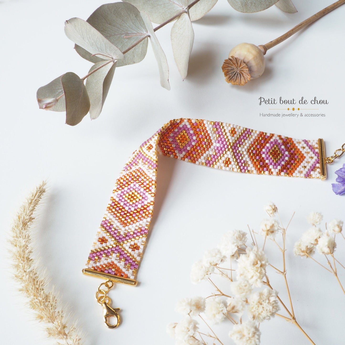 Peyote Miyuki bracelet pattern/peyote pattern bracelet/odd count peyote pattern/bead bracelet pattern/instant download pdf/seed bead pattern