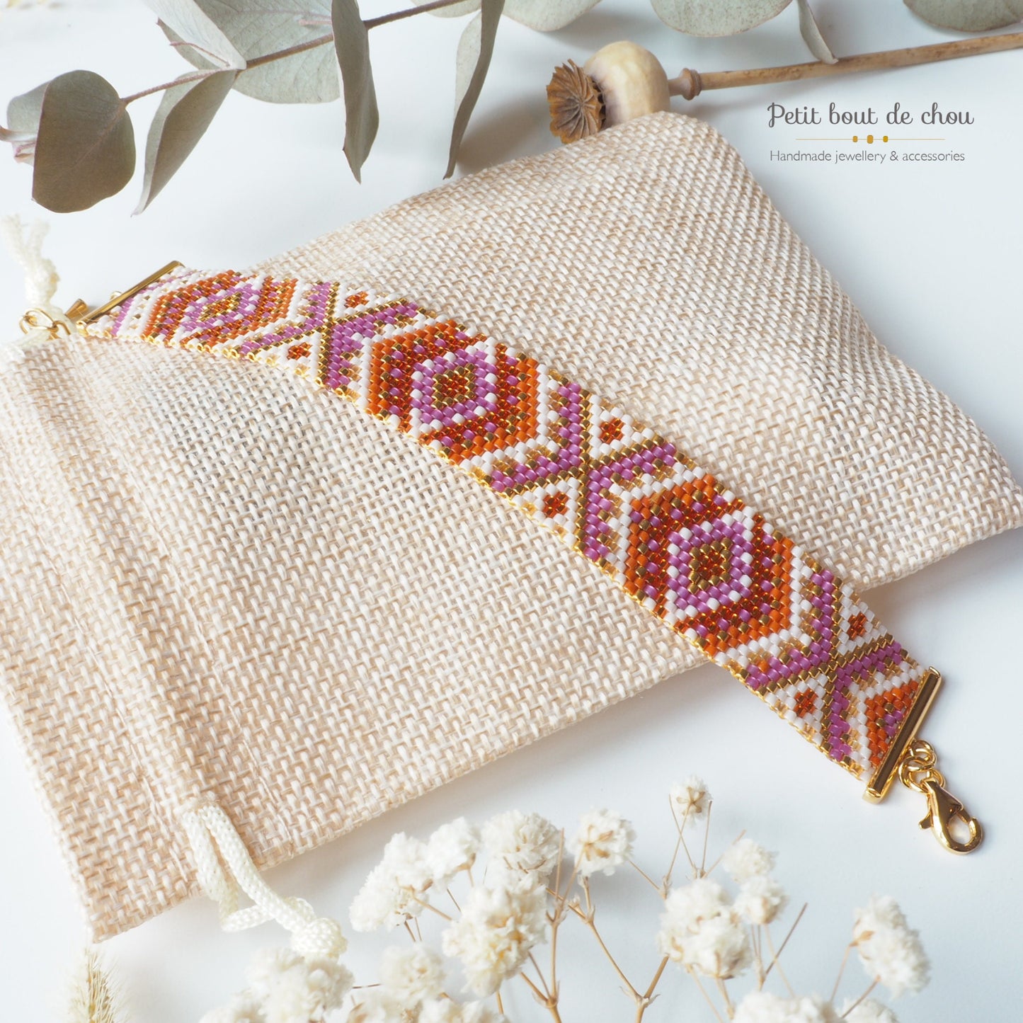 Peyote Miyuki bracelet pattern/peyote pattern bracelet/odd count peyote pattern/bead bracelet pattern/instant download pdf/seed bead pattern