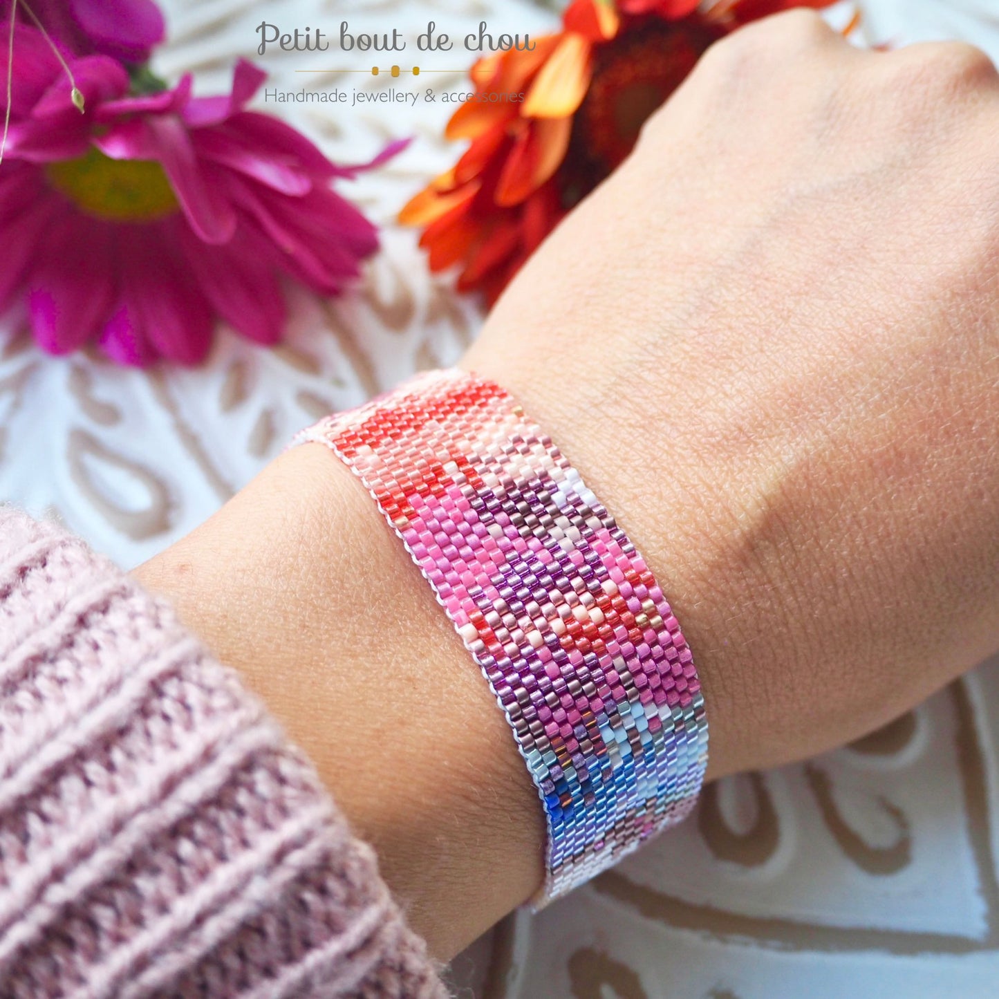 Peyote miyuki bracelet pattern/peyote pattern bracelet/odd count peyote pattern/bead bracelet pattern/instant download pdf/seed bead pattern
